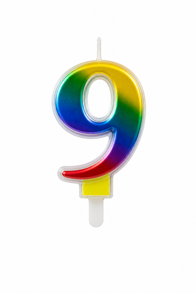 Duhová číselná narozeninová svíčka na dort 9 (9 cm)  C-119_1.png#19054#9f56aba891f1
