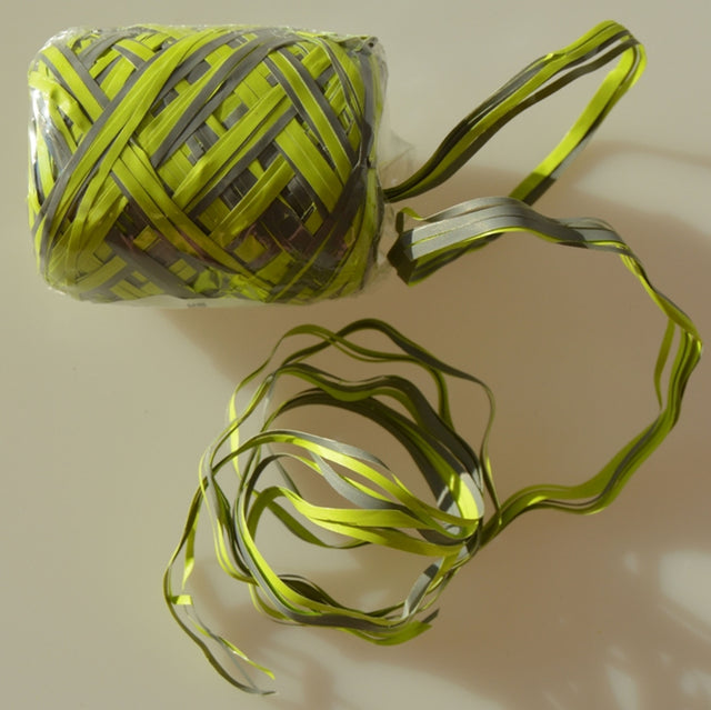 Dvoubarevná lýková stuha - Šedá + zelená - 5 mm x 20 m RAF-106.JPG#17301#71f29f7b2204