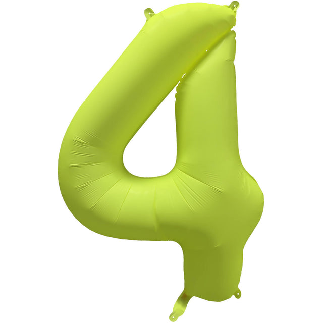 Fóliový balónek číslo 4 neonová žlutá 86x70 cm 1ks_bal R_10039_PKG.jpg#18213#24121eb53737