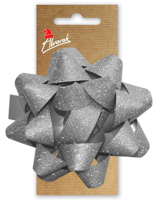 Hvězdice Giga Frosted - Stříbrná s třpytkami - 10 cm FR02.jpg#17248#bbfd7612052d