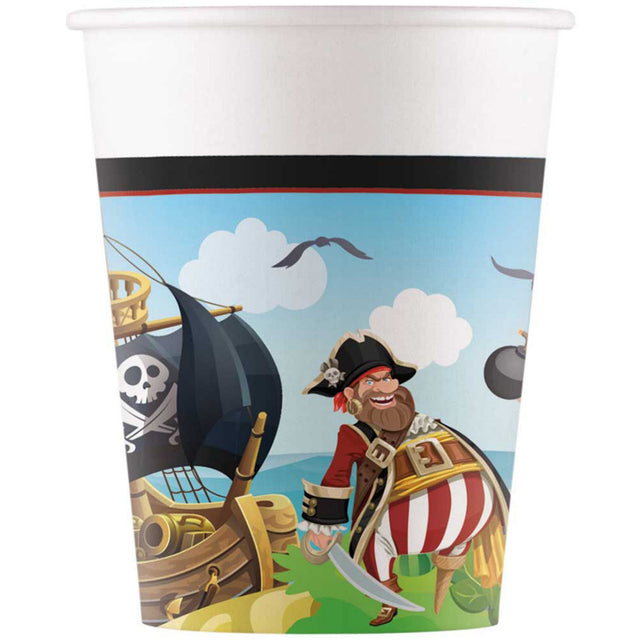 PIRATES Papírové párty kelímky 8 ks 93966.jpg#15964#0b89cbf08e9b