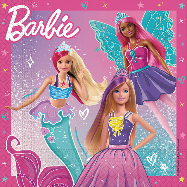 Papírové 2vrstvé ubrousky BARBIE 94568.jpg#14624#e028ee859071