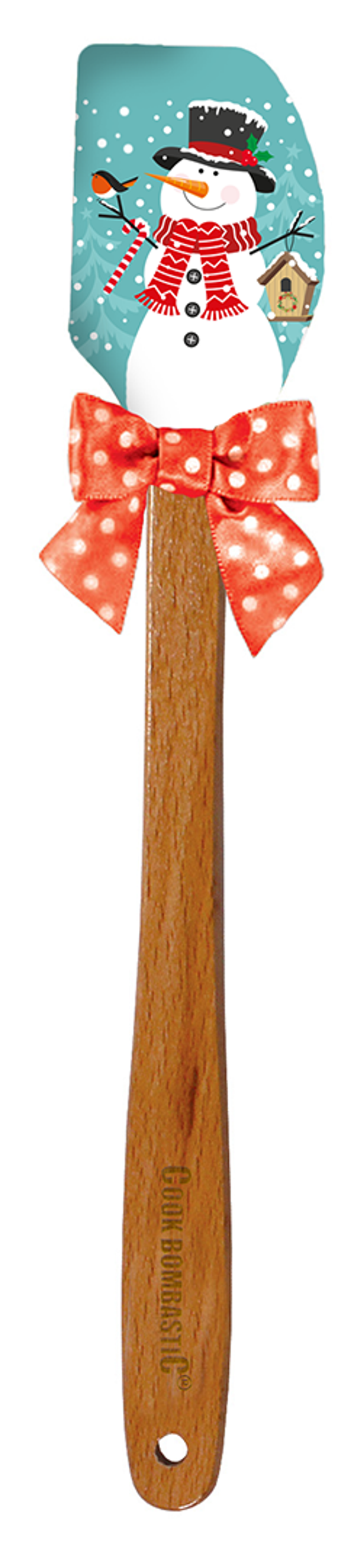 Pečicí stěrka s dřevěnou rukojetí – vánoční design – 21 x 3 cm SK-42 C.png