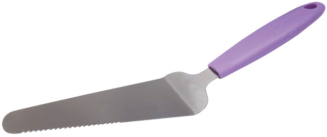 Servírovací lopatka na dort nebo koláč – nerezová servírovací lopatka – 26 a 7.5 cm – fialová rukojeť SPAT-D3_1.jpg#17016#71a84c465db9