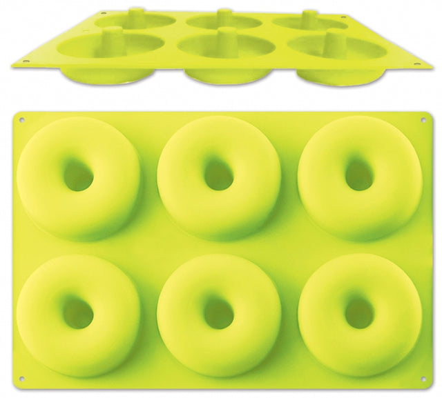 Silikonová forma na pečení pro 6 donutů nebo bagelů ⌀7,5 cm – 6 formiček – 29 x 17.5 cm SIL-06_1.jpg#18119#ec364b713ea0