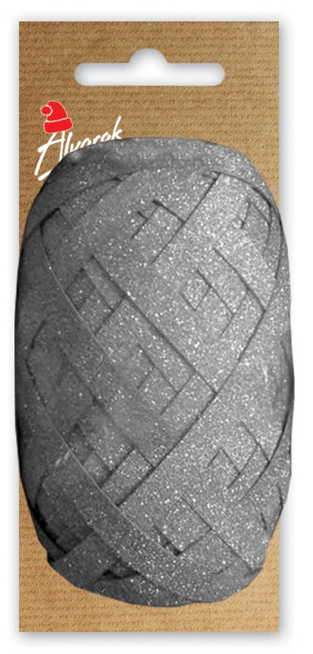 Stuha vejce Frosted - Stříbrná s třpytkami - 7.5 mm x 10 m FR07.jpg#17387#427ff2bd757d
