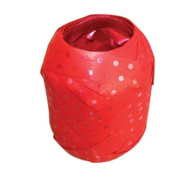 Stuha vejce Polka Dots - Červená - 7.5 mm x 10 m V108.jpg#17357#b65fb728d77a