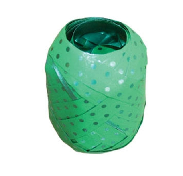 Stuha vejce Polka Dots - Tmavě zelená - 7.5 mm x 10 m V116.jpg#17364#192382eb4109