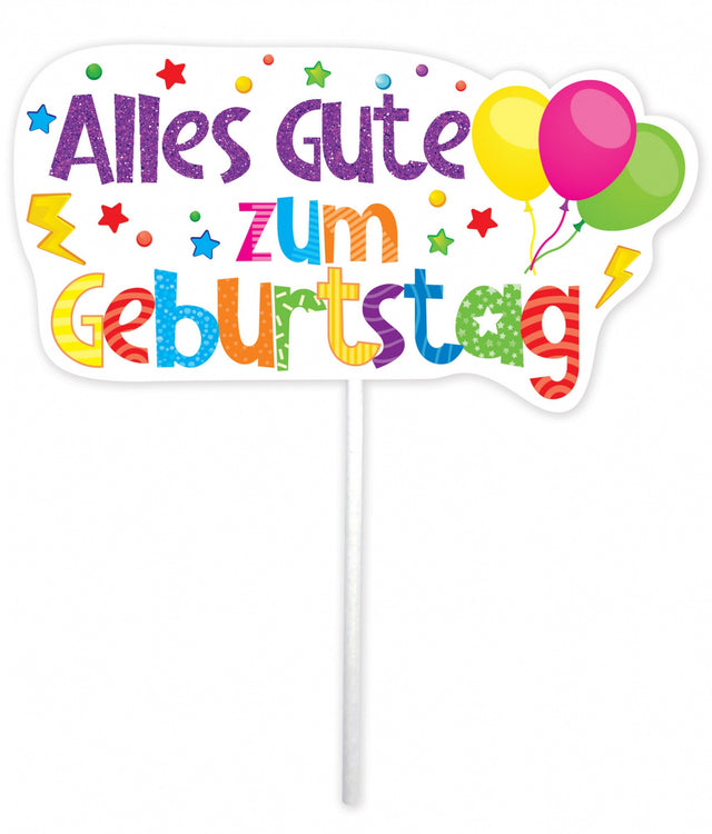 Trendy zápich na dort – Alles Gute zum Geburtstag – 23 x 12 x 15 cm (1 pc) CTOP-07_1.jpg#16541#55d22d50fed3