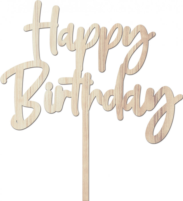 Trendy zápich na dort – Happy Birthday – 15.5 x 17 x 17 cm (1 pc) CTOP-16_1.jpg#16562#eb94165d9a37