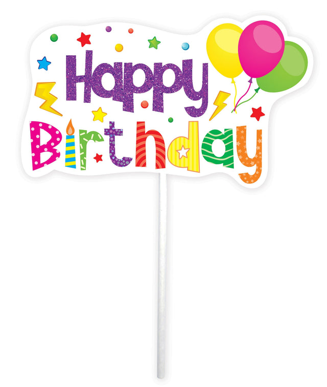 Trendy zápich na dort – Happy Birthday – 23 x 12 x 15 cm (1 pc) CTOP-04.jpg#16534#4d82df4b94dd