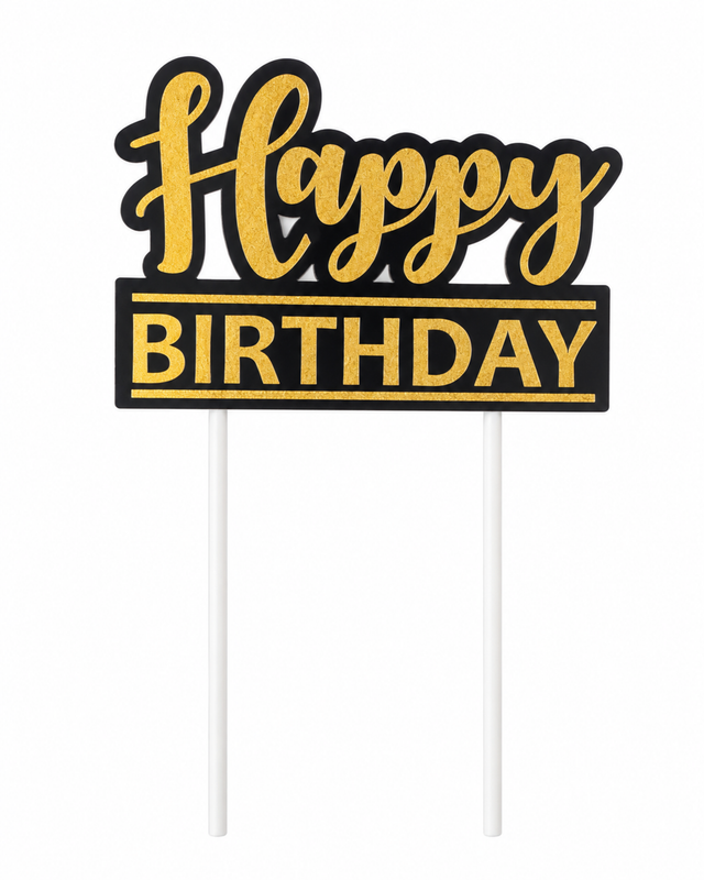 Trendy zápich na dort – Happy Birthday – 24 x 13 x 13 cm (1 pc) CTOP-12_1.png#19165#bc1f51886a00