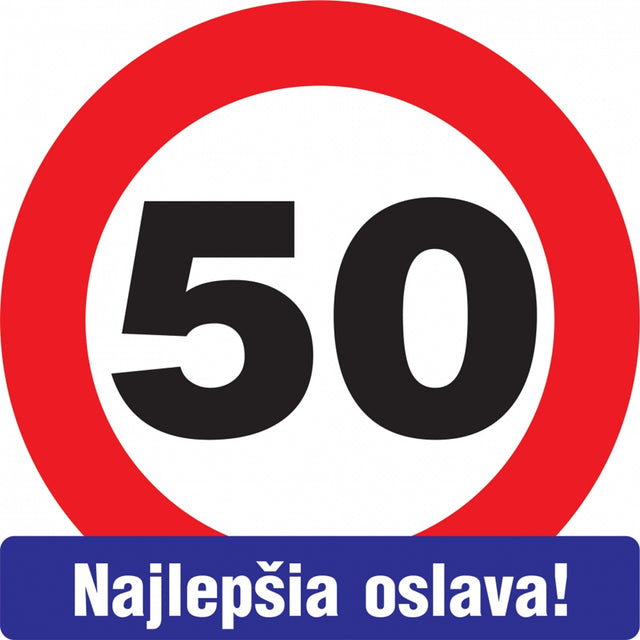 Vtipná cedule na dveře 30 cm - text SK Nejlepšia oslava! CED-6_1.jpg#17426#f3345d8736be