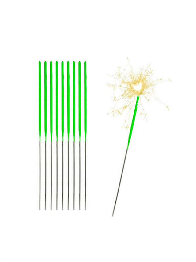 Zelené prskavky - 10 ks, doba hoření 30 s (17 cm) SPARK-15_1.jpg#17554#5056e58e7624