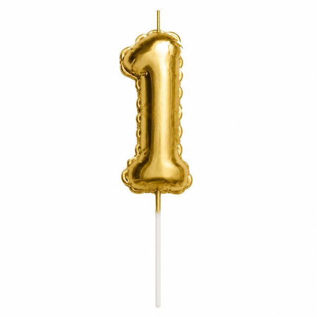 Zlatá balónková číselná svíčka na dort 1 (6 × 3 cm) C-121_1.png#19061#153eb593c27b